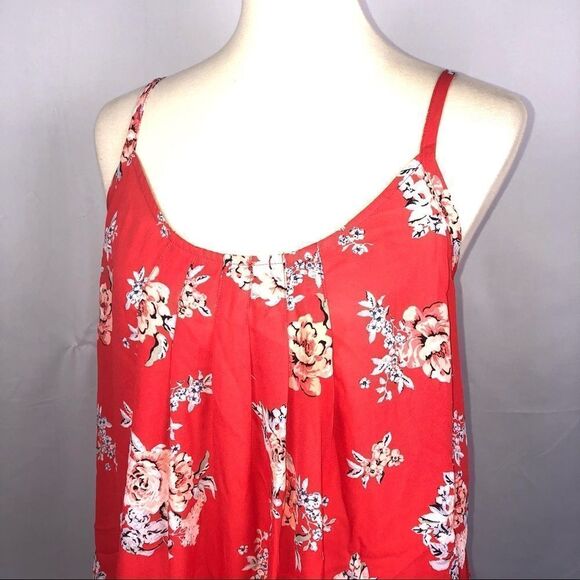 TORRID FLORAL PLEATED GEORGETTE SWING CAMI - Picture 4 of 9